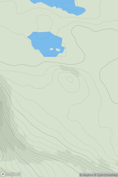 Thumbnail image for Meallan Mhurchaidh [Lochinver to Ullapool] showing contour plot for surrounding peak